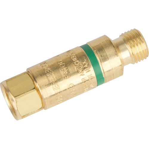 Antiretours pare-flammes - Oxy/gaz combustibles, Gaz combustibles (rouge)/Oxyg&egrave;ne (vert), Style pour chalumeau Checker Industrial Ltd.