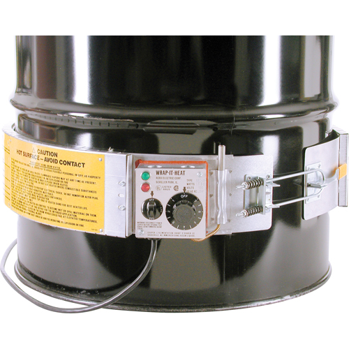 Thermostat Control Heaters, Steel Drums, 16 US gal (13.32 imp. Gal.), 200°F - 400°F, 120 V Checker Industrial Ltd.