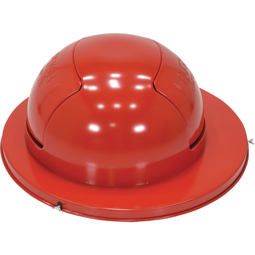 Drum Waste Disposal Top, Dome Lid, Metal, Fits Container Size: 23-1/2" Dia. Checker Industrial Ltd.