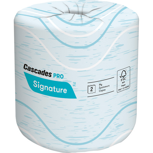 Pro Signature Toilet Paper, 2 Ply, 400 Sheets/Roll, 133' Length, White Checker Industrial Ltd.