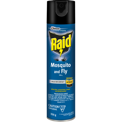 Insecticide contre les moustiques et les mouches Raid, 350 g, &agrave; base de solvant Checker Industrial Ltd.
