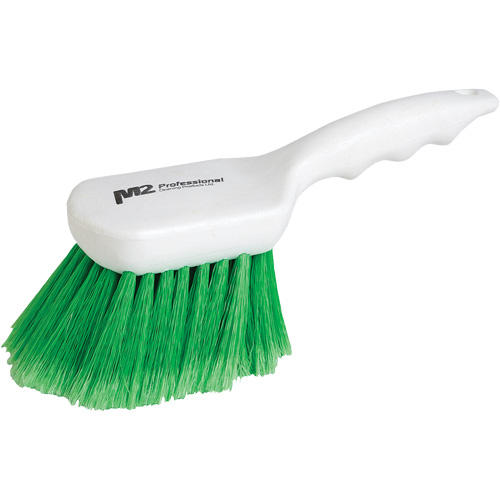 Short Handle Detail Brush, 9" L, Synthetic Bristles, Green Checker Industrial Ltd.