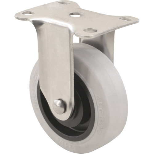 2309 Caster, Rigid, 4" (101.6 mm), Envirothane Grey, 350 lbs. (158.8 kg.) Checker Industrial Ltd.
