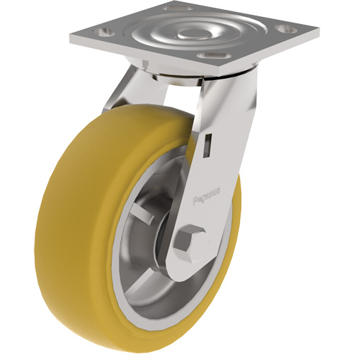 21 Series Medium-Duty Caster, Swivel, 4" (101.6 mm), Urethane, 700 lbs. (317 kg.) Checker Industrial Ltd.