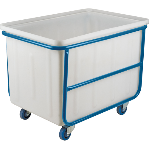 Straight Wall Box Truck, White Polyethylene, 46" L x 28" W x 31" H, 14 cu. ft. Volume, 1000 lbs. Capacity Checker Industrial Ltd.