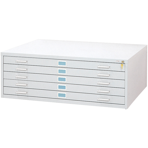 Steel Plan Files-5 Drawer, 5 Drawers, 53-3/8" W x 41-3/8" D x 16-1/2" H Checker Industrial Ltd.