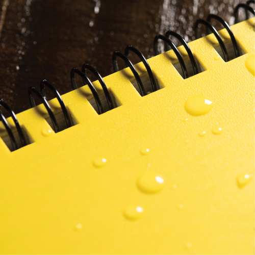 Side-Spiral Notebook, Soft Cover, Yellow, 64 Pages, 4-5/8" W x 7" L Checker Industrial Ltd.