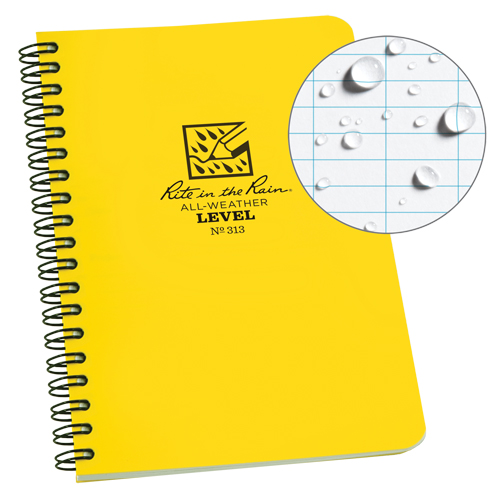 Side-Spiral Notebook, Soft Cover, Yellow, 64 Pages, 4-5/8" W x 7" L Checker Industrial Ltd.