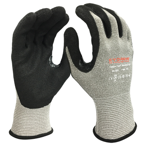 Gants r&eacute;sistants aux coupures, Taille Grand/9, Calibre 13, Rev&ecirc;tement Mousse de nitrile, Enveloppe en Kyorene, ANSI/ISEA 105 niveau 3/EN 388 niveau C Checker Industrial Ltd.