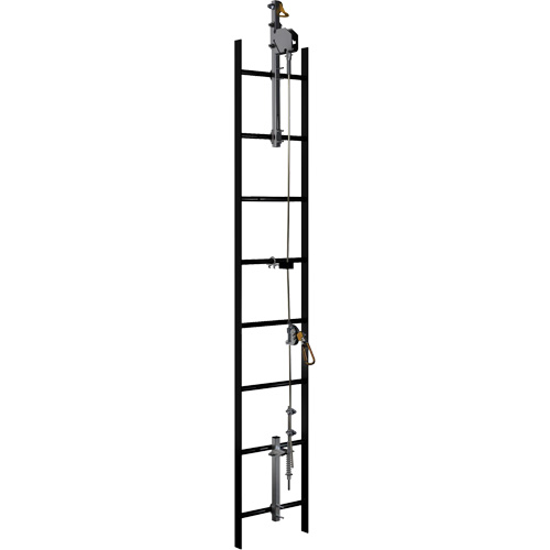 20' Lad-Saf Cable Vertical Safety System, Galvanized Steel Checker Industrial Ltd.