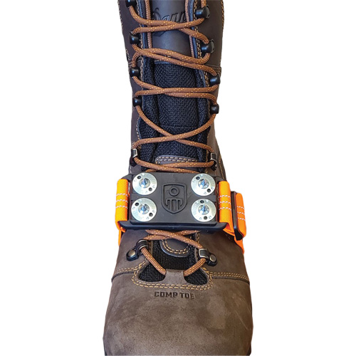 Crampon &agrave; glace anti&eacute;tincelles Midcleat, Acier au carbone, Traction Crampon, Taille unique Checker Industrial Ltd.