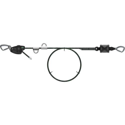 100' Rope Temporary Horizontal Lifeline, Kernmantle Checker Industrial Ltd.