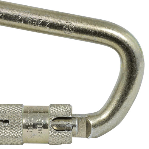 CP-03015-1 Zinc Plated Carabiner with 1" Gate Opening, Steel Checker Industrial Ltd.