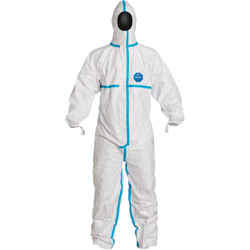 Hooded Coveralls, X-Large, White, Tyvek&reg; 600 Checker Industrial Ltd.