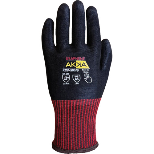 KOP-500 High Cut-Protection Gloves, Size 11, 13 Gauge, Polyurethane Coated, Nylon/HPPE/Spandex/Graphene Shell, ASTM ANSI Level A5/EN 388 Level E Checker Industrial Ltd.