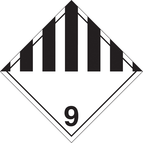 Miscellaneous Danger TDG Placard, Adhesive Vinyl Checker Industrial Ltd.