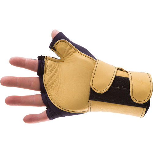 Premium Impact & Repetitive Strain Protective Left-Hand Glove, Size X-Small, Grain Leather Palm Checker Industrial Ltd.