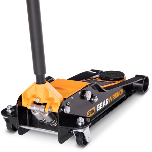 Low Profile Floor Jack, 3.5 Ton(s) Capacity, 3-3/4" Lowered, 21-3/4" Raised, Manual Hydraulic Checker Industrial Ltd.