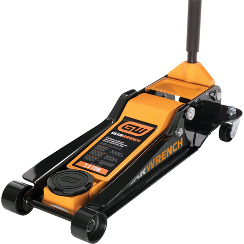 Low Profile Floor Jack, 3.5 Ton(s) Capacity, 3-3/4" Lowered, 21-3/4" Raised, Manual Hydraulic Checker Industrial Ltd.