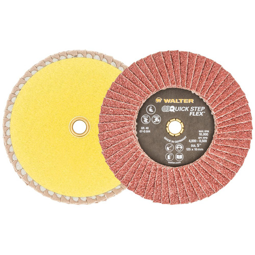 QUICK-STEP FLEX, 5" x Type 29, 40 Grit, Aluminum Oxide Checker Industrial Ltd.
