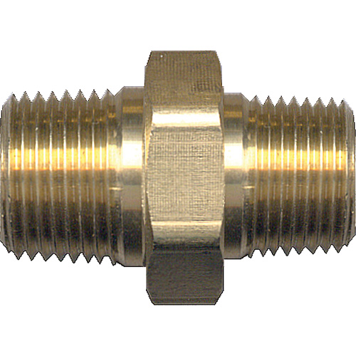 Mamelon de r&eacute;duction hexagonal, Laiton, 1/4" x 1/8", NPT x NPT Checker Industrial Ltd.