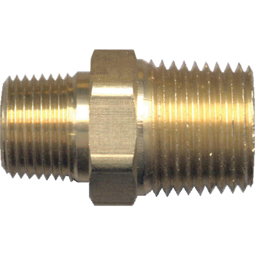 Mamelon de r&eacute;duction hexagonal, Laiton, 1/2" x 3/8", NPT x NPT Checker Industrial Ltd.