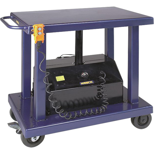 Hydraulic Lift Table, Steel, 24" W x 36" L, 2000 lbs. Capacity Checker Industrial Ltd.