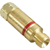 Antiretours pare-flammes - Oxy/gaz combustibles, Gaz combustibles (rouge)/Oxyg&egrave;ne (vert), Style pour adapteur de d&eacute;tendeur Checker Industrial Ltd.