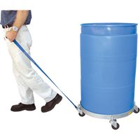 Chariots &agrave; &eacute;tages multiples pour baril, Acier, Capacit&eacute;e 900 lb, Diam&egrave;tre 23-1/2", Roue en Caoutchouc Checker Industrial Ltd.