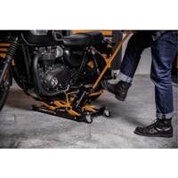 ATV and Motorcycle Jack, 0.75 Ton(s) Capacity, 4-2/3" Lowered, 14-1/2" Raised, Manual Hydraulic Checker Industrial Ltd.