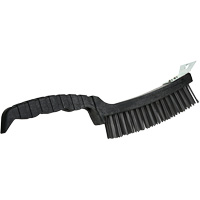 Scratch Brush, Steel, 4 x 17 Wire Rows, 12" Long Checker Industrial Ltd.