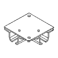 Ceiling Mount Curtain Partition 90° Corner Connector Checker Industrial Ltd.
