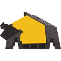 Yellow Jacket&reg; 3-Channel Heavy Duty Cable Protector - Left Turn Checker Industrial Ltd.