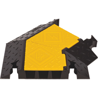 Yellow Jacket&reg; 3-Channel Heavy Duty Cable Protector - Right Turn Checker Industrial Ltd.
