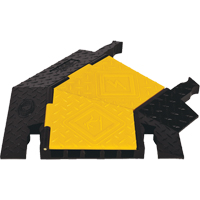 Yellow Jacket&reg; 5-Channel Heavy Duty Cable Protector - Right Turn Checker Industrial Ltd.