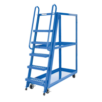 Stock Picking Cart, Steel, 21-7/8" W x 56-1/8" D, 3 Shelves, 1000 lbs. Capacity Checker Industrial Ltd.