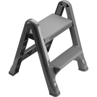 Folding Step Stool, 2 Steps, 19-1/2" x 20-1/2" x 22-3/4" High Checker Industrial Ltd.