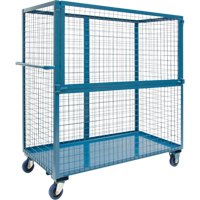 Wire Mesh Stock Truck, Steel, 24" x 55" x 36", 1200 lbs. Capacity Checker Industrial Ltd.