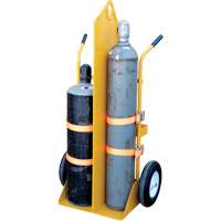 Welding Cylinder Torch Cart, Foam-Filled Wheels, 23-1/8" W x 22-13/16" L Base, 500 lbs. Checker Industrial Ltd.