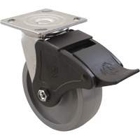 Max9 Caster, Swivel, 6" (152.4 mm), Envirothane Grey-WOW, 1100 lbs. (498.95 kg.) Checker Industrial Ltd.