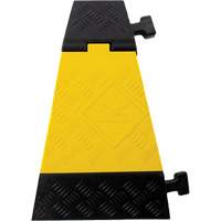 Protecteur de c&acirc;ble tourne-&agrave;-gauche robuste Powerhouse, 3 canaux, 12" lo x 19,75" la x 3" h Checker Industrial Ltd.