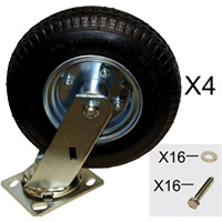 Platform Truck Pneumatic Caster Replacement Kit Checker Industrial Ltd.