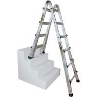 Telescoping Multi-Position Ladder, Aluminum, 300 lbs., CSA Grade 1A Checker Industrial Ltd.