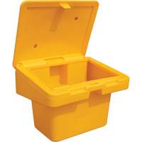 Salt Sand Container SOS, With Hasp, 30" x 24" x 24", 5.5 cu. Ft., Yellow Checker Industrial Ltd.