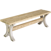 Basics&reg; Picnic Table Bench, Plastic, 96" L x 15" W x 17" H, Sand Checker Industrial Ltd.
