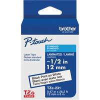 Tze Tape Cartridges, 12 mm x 26-1/4', Black on White Checker Industrial Ltd.