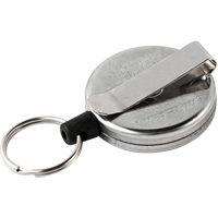 Original Self Retracting Reels #485-HDK, Chrome, 48" Cable, Belt Clip Attachment Checker Industrial Ltd.