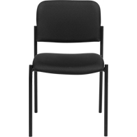 Armless Stacking Chairs, Fabric, 32" High, 300 lbs. Capacity, Black Checker Industrial Ltd.