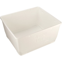 Food Storage Container, Plastic, 108 gal. Capacity, White Checker Industrial Ltd.