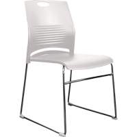 Activ Series Stacking Chairs, Plastic, 23" High, 275 lbs. Capacity, White Checker Industrial Ltd.